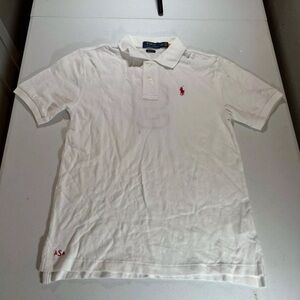 New kids 90' Golf polo shirt men's white red Polo Golf Ralph Lauren Sz L